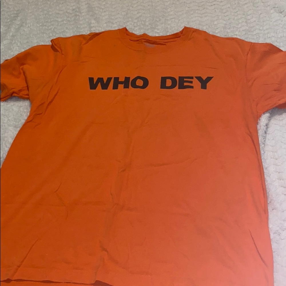 Reebok “who Dey” tshirt